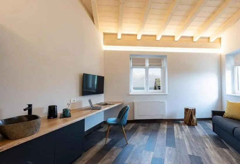 キングサイズベッドのデラックスルーム, Agriturismo Il Medeghino