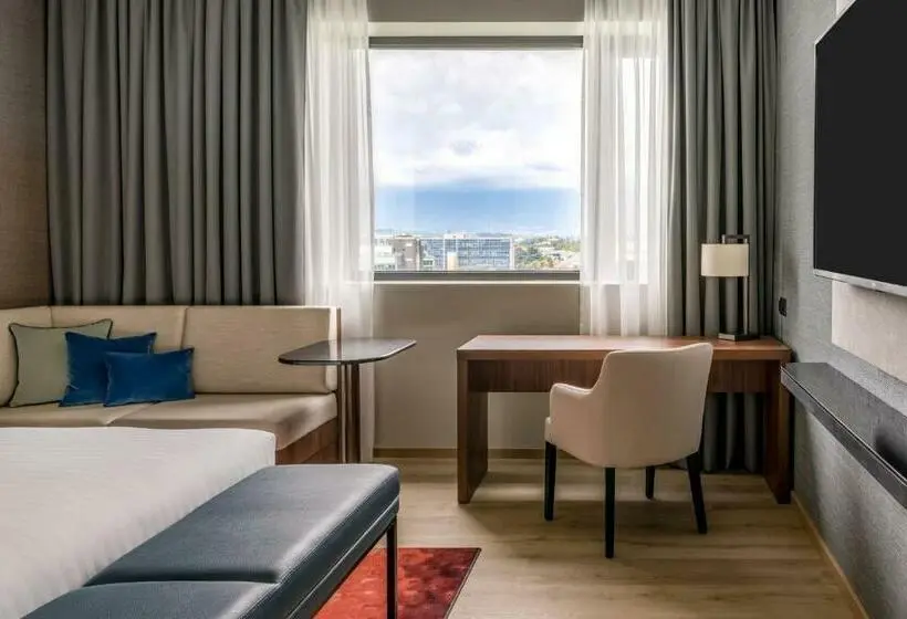 キングサイズベッドのデラックスルーム, Geneva Marriott