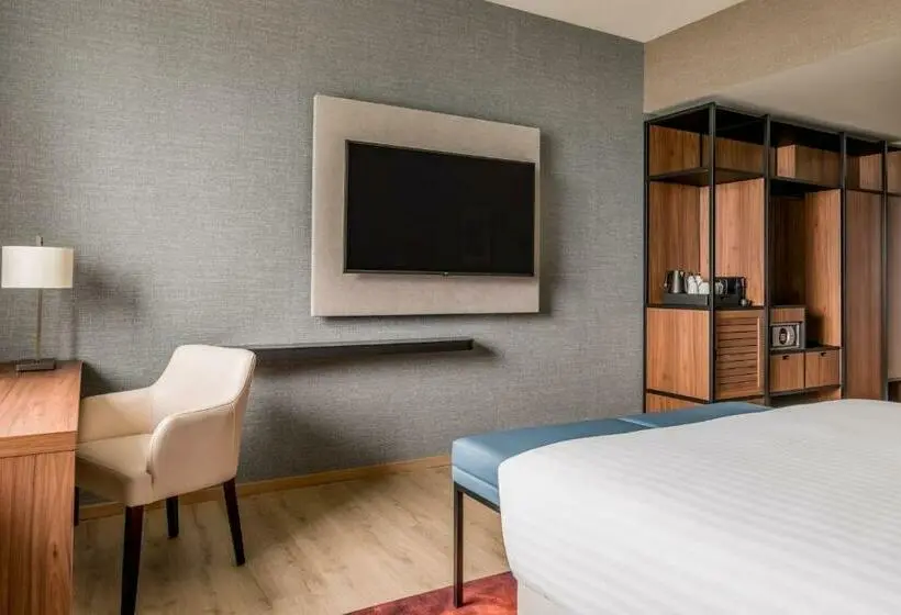 キングサイズベッドのデラックスルーム, Geneva Marriott
