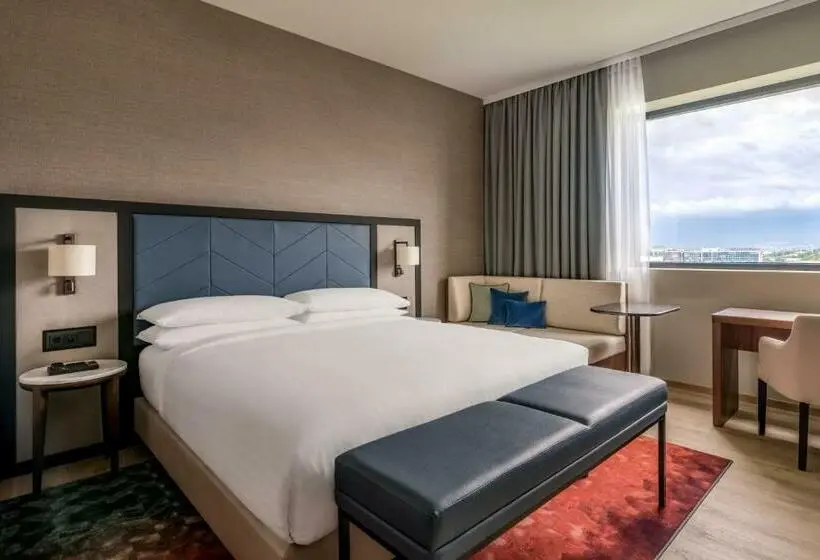 キングサイズベッドのデラックスルーム, Geneva Marriott