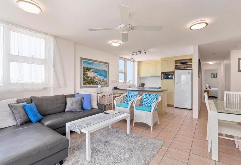 شقة غرفتين نوم مطلة على الحديقة, 84 The Spit Holiday Apartments