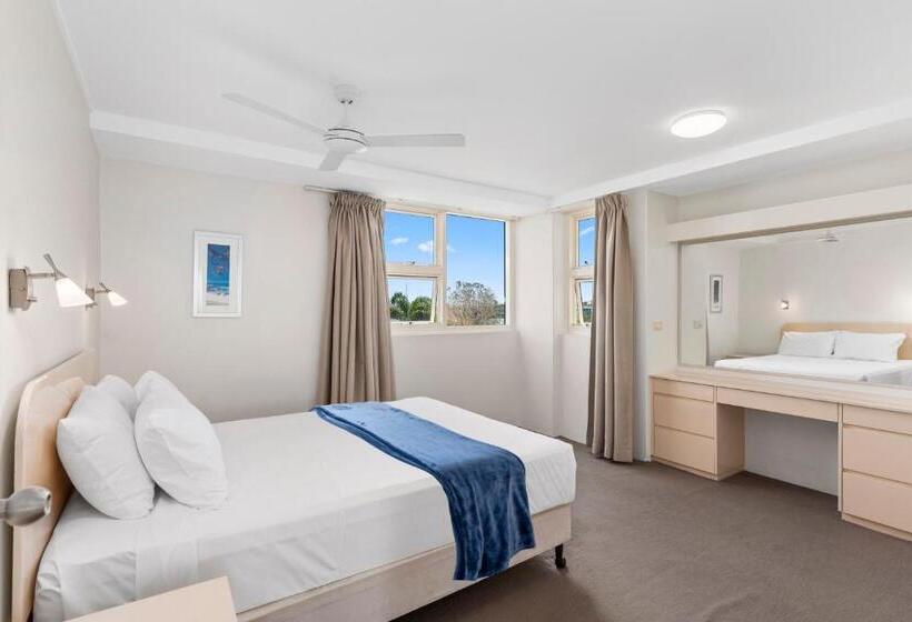 شقة ديلوكس غرفتين نوم مطلة على البحر, 84 The Spit Holiday Apartments