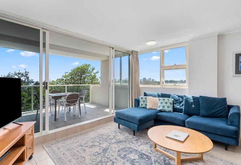 شقة ديلوكس غرفتين نوم مطلة على البحر, 84 The Spit Holiday Apartments