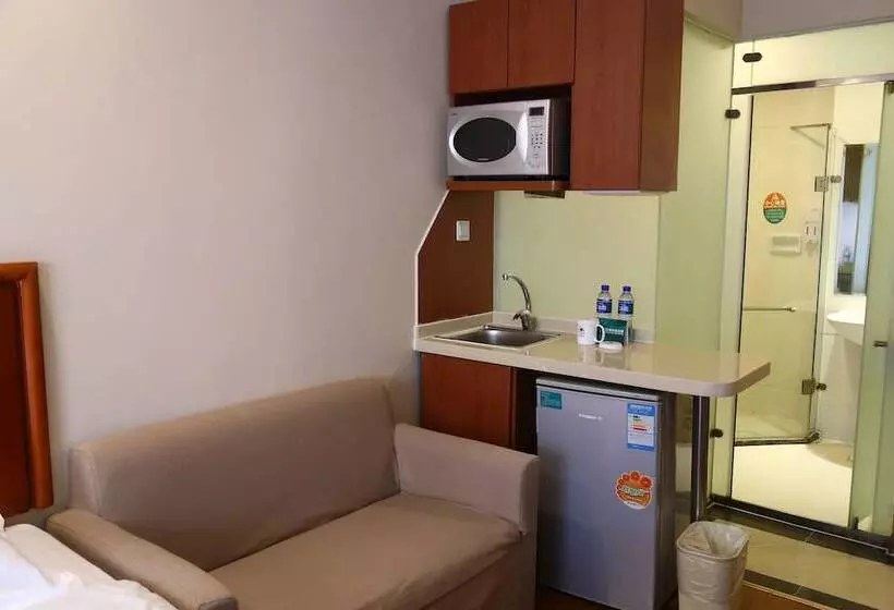 Perhehuoneisto, Greentree Inn Beijing Guangmingqiao Express Apartment