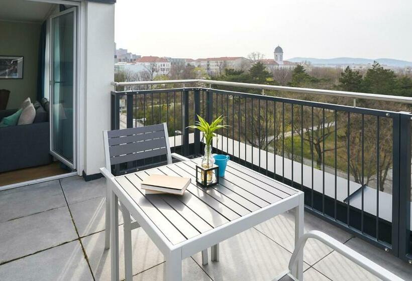 Superior studio with balcony, Citadines South Vienna