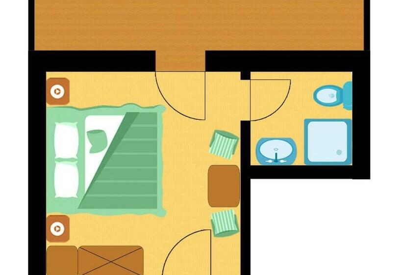 スタンダードルーム, Familienhotel Central