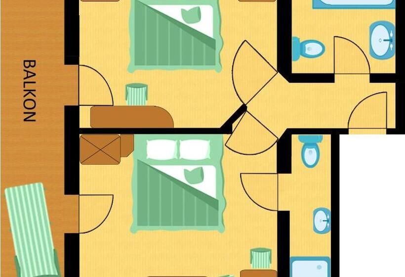 스탠다드 룸, Familienhotel Central