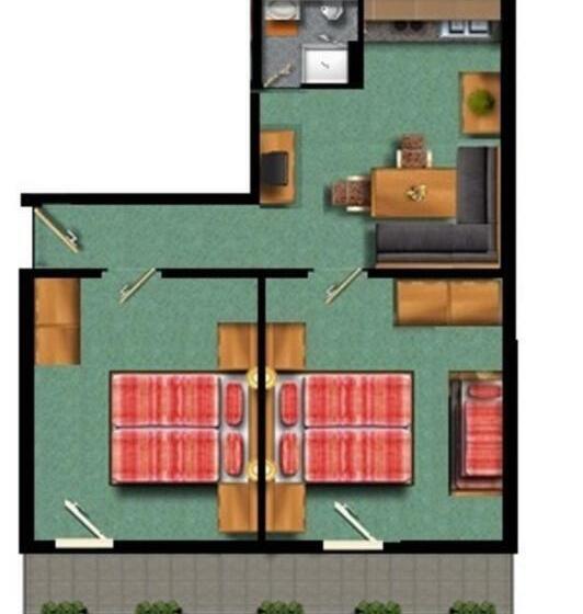 Апартаменты 2 Спальни, Alpenrose