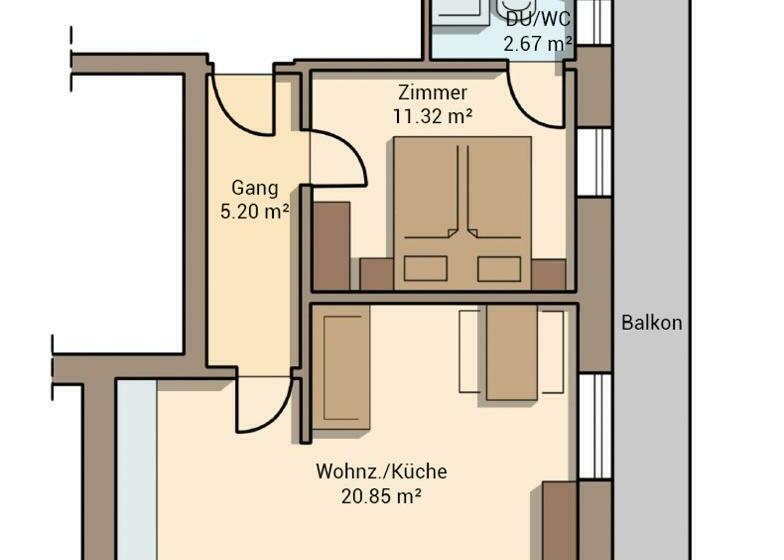 带1个卧室的公寓, Apart Tyrol