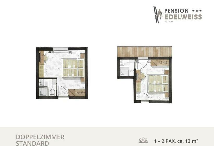 スタンダードルーム, Pension Edelweiss