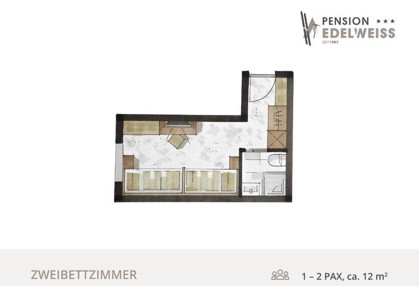 غرفة قياسية, Pension Edelweiss