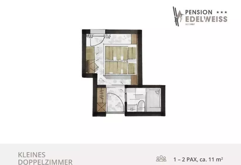 ベーシックルーム, Pension Edelweiss