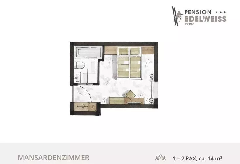 ペントハウスルーム, Pension Edelweiss