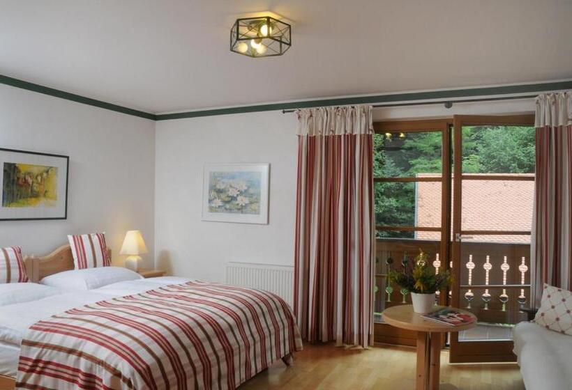 غرفة قياسية مزوَّدة بشُرفة, Naturidyll Hotel Hammerschmiede