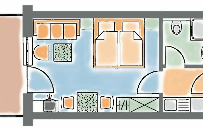 Comfort-huone, Das Appartmenthaus Silvia