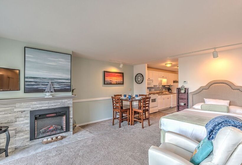 스탠다드 스튜디오 퀸 침대, Inn At Otter Crest