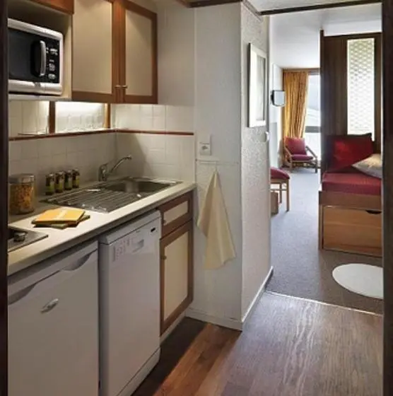 景色の見える一ベッドルームアパートメント, Clubhotel Le Gypaete Residence Val Thorens