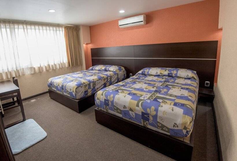 اتاق استاندارد با 2 تخت دوبل, Oaxaca Inn Reforma