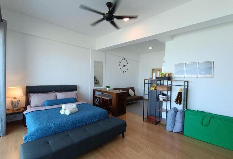 إستديو قياسى مزود بشرفة, Kuantan Imperium Seaview Cityview By Avenzee