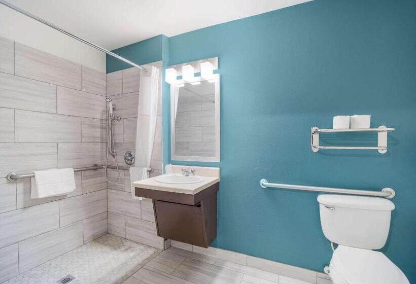 适合残疾人使用的标准间, Woodspring Suites | North Charleston Airport I526