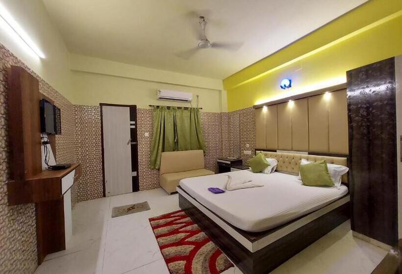 디럭스 룸 측면 바다 전망, Hindusthan Inn   On Beach