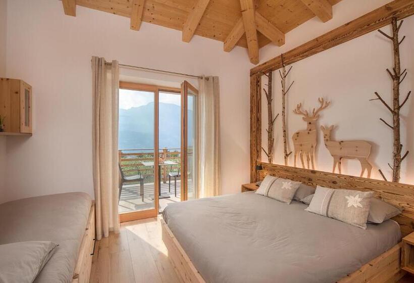 اتاق استاندارد سه تخته با بالکن, Agritur Maso Librar