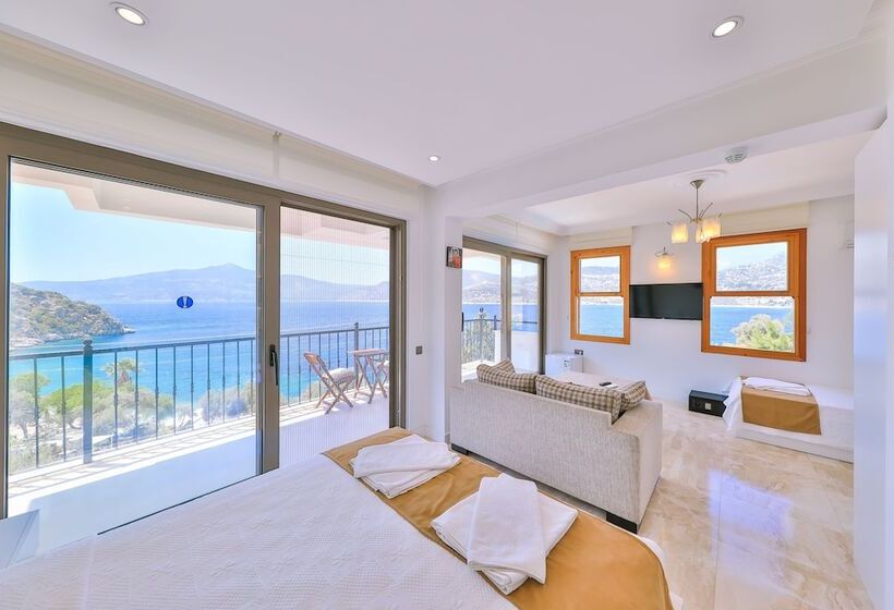 1 Bedroom Deluxe Apartment Sea View, Kuluhana Hotel & Villas Kalkan