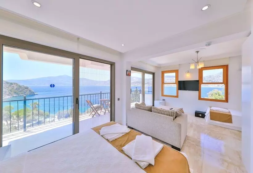 1 Bedroom Deluxe Apartment Sea View, Kuluhana Hotel & Villas Kalkan