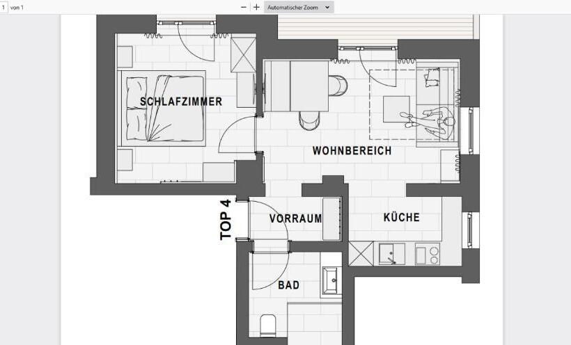 آپارتمان 1 خوابه با تراس, Lenni´s Apartments