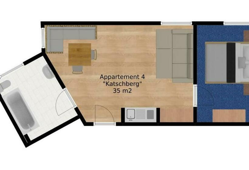 带1个卧室的公寓, Pension Sonnenheim Rooms&apartments