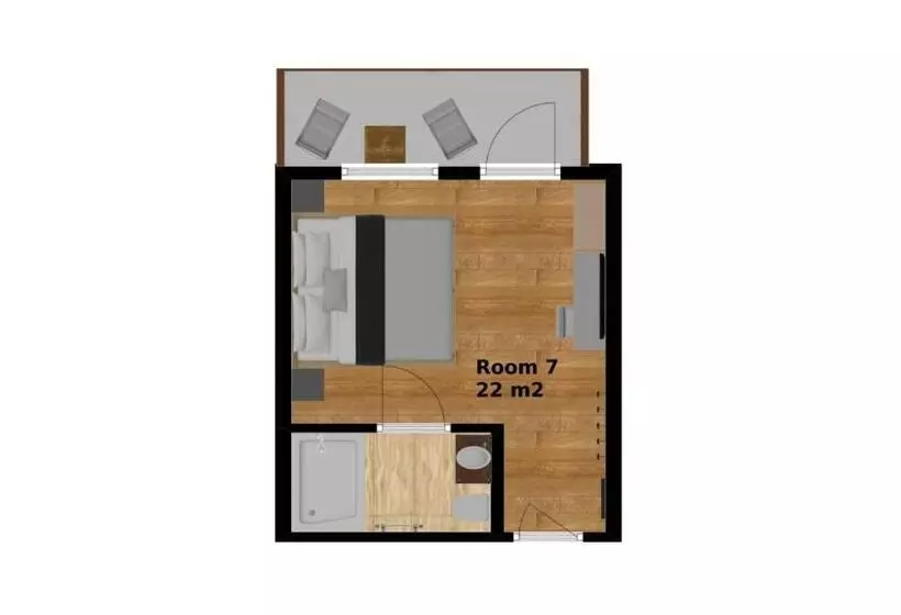バルコニー付きデラックスルーム, Pension Sonnenheim Rooms&apartments