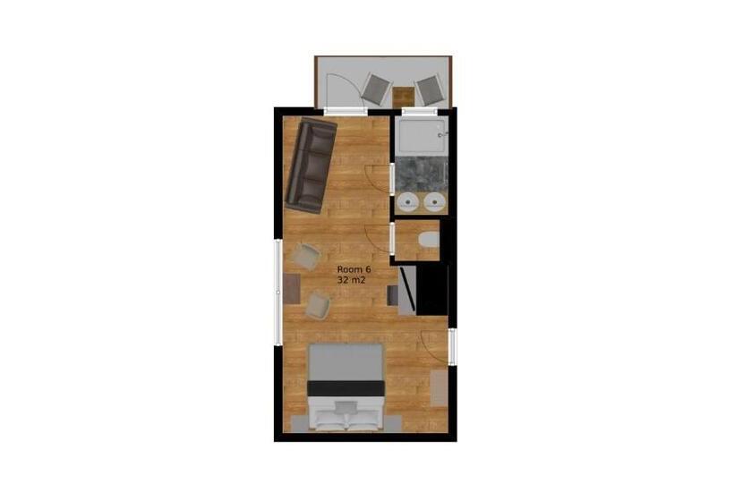 Четырехместный Номер Стандарт с Балконом, Pension Sonnenheim Rooms&apartments