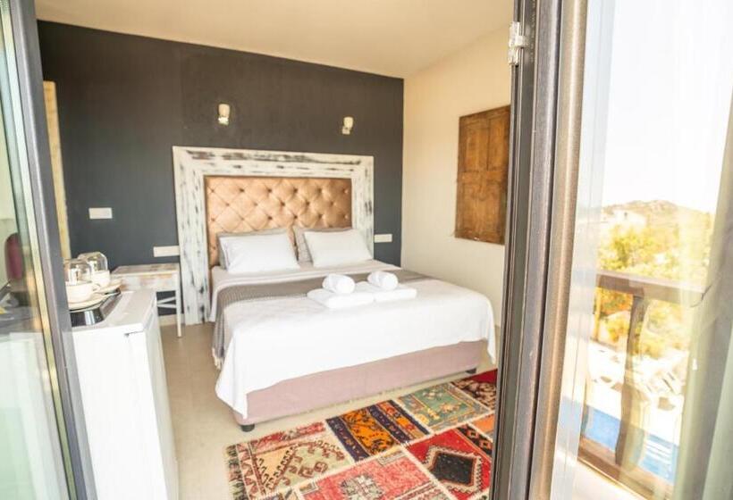 스탠다드 발코니 룸 바다 전망, Sultan Hotel Kalkan