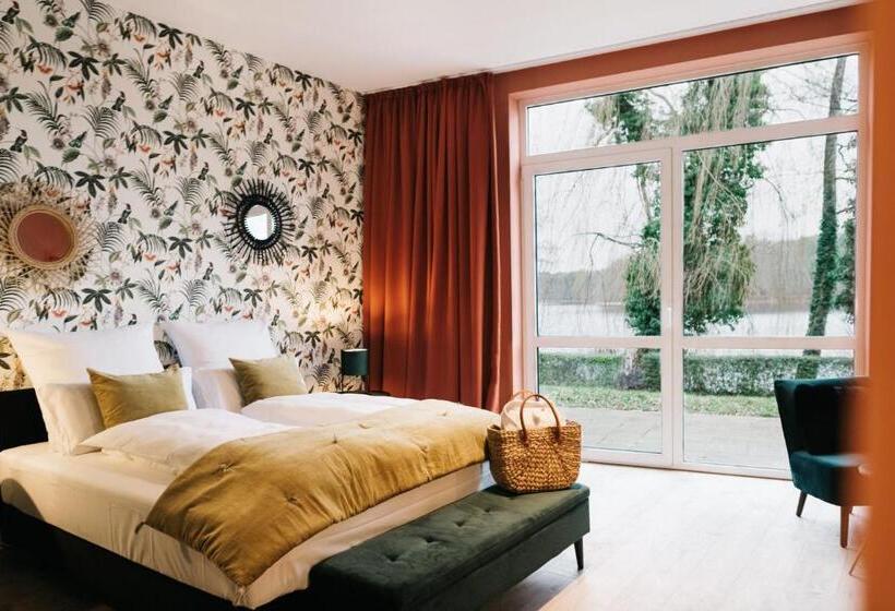 标准间带湖景, Freilich Am See   Gästezimmer