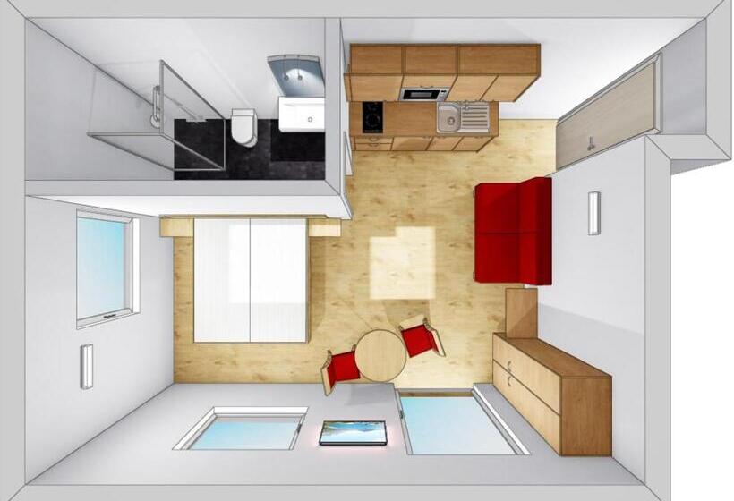 סטודיו סטנדרטי נוף לגינה, Sandhof Ferienwohnungen