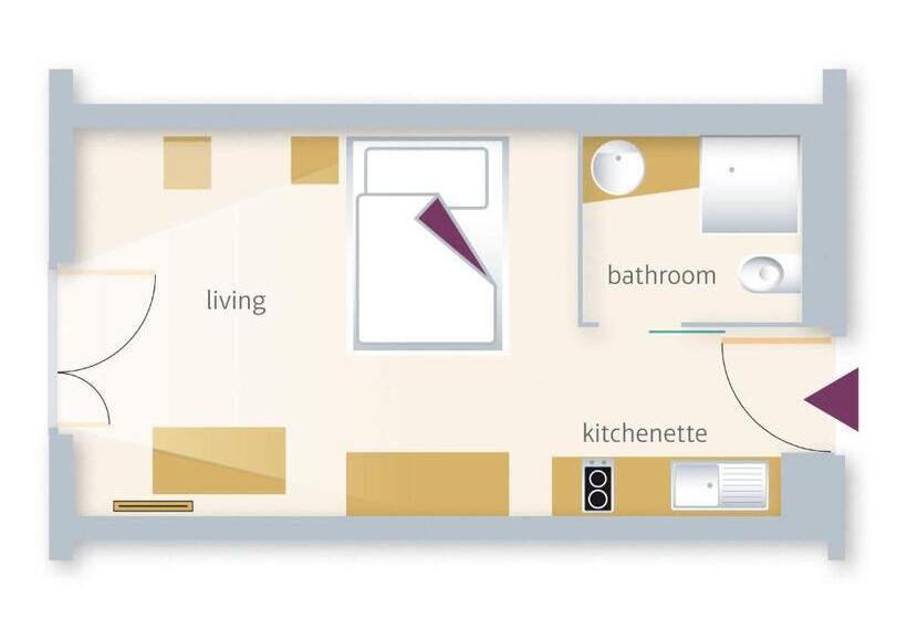 غرفة قياسية فردية, East Apart