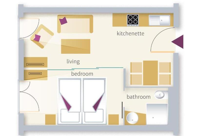 غرفة ديلوكس, East Apart