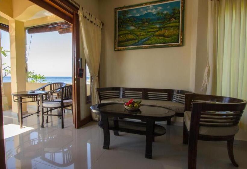 חדר משפחתי נוף לים, Arya Amed Beach Resort And Dive Center