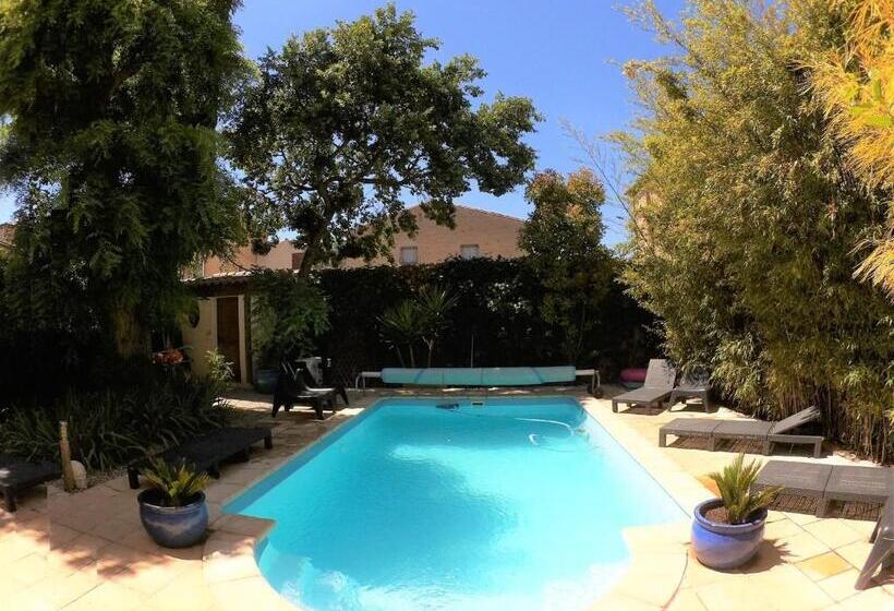 ガーデンビュースタンダードルーム, La Villa Carcassonne, Cité 8 Min à Pieds, Clim, Piscine, Full Wifi, Borne 7,5kw, Vélo élect, Parking