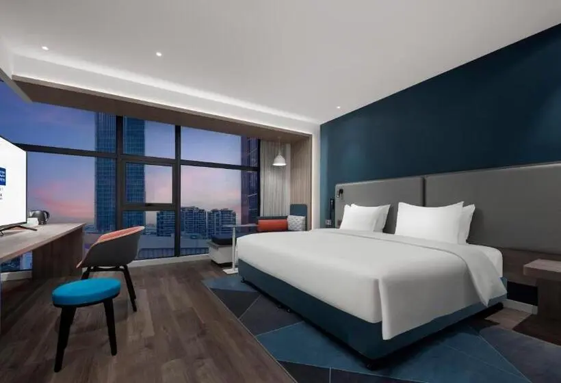キングサイズベッドのスタンダードルーム, Holiday Inn Express Shanghai Qingpu New City, An Ihg