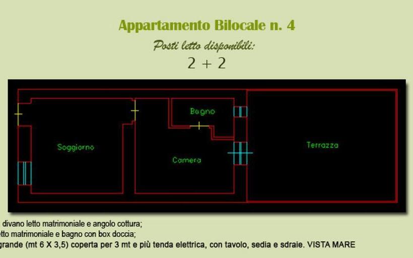 شقة غرفة واحدة مزودة بتراس, La Casa Di Carla