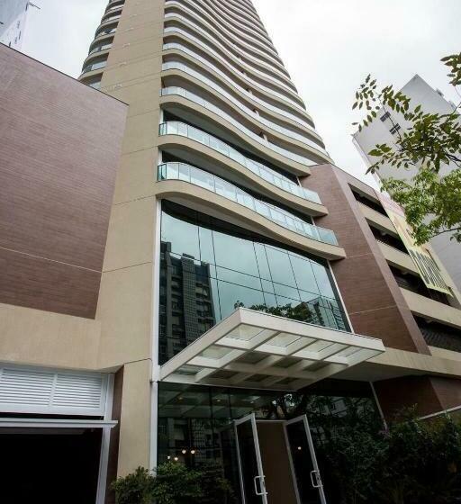 침실 1개 바다 전망 아파트, Estanconfor Vista Mar Em Santos