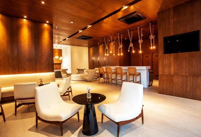 带1个卧室的带海景的公寓, Estanconfor Vista Mar Em Santos