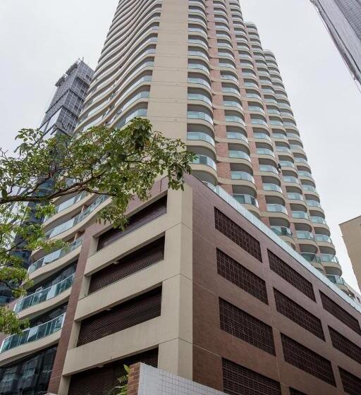 带1个卧室的带海景的公寓, Estanconfor Vista Mar Em Santos