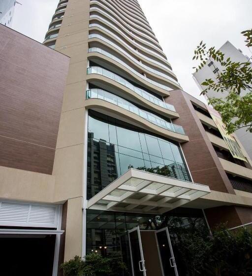 带1个卧室的带海景的公寓, Estanconfor Vista Mar Em Santos