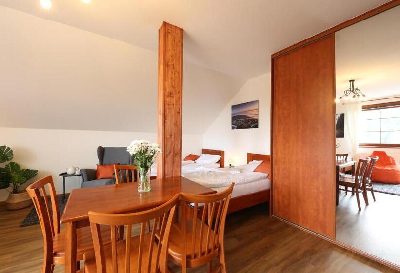 带1个卧室带观景的公寓, úpatí Ještědu   Apartmány