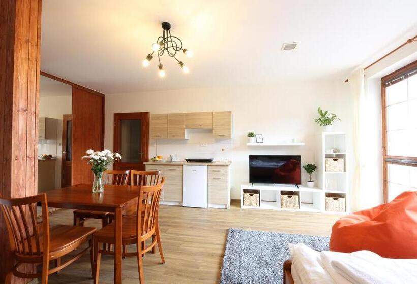 شقة غرفة واحدة ذات إطلالة, úpatí Ještědu   Apartmány