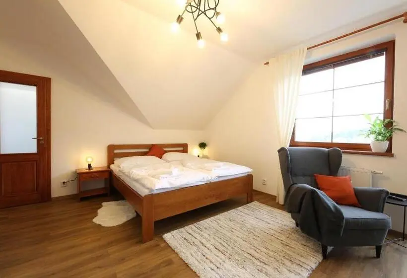 آپارتمان 1 خوابه با بالکن, úpatí Ještědu Apartmány
