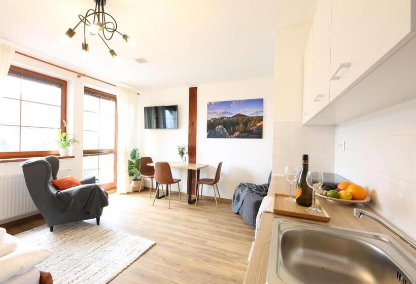 带1个卧室的带阳台的公寓, úpatí Ještědu   Apartmány