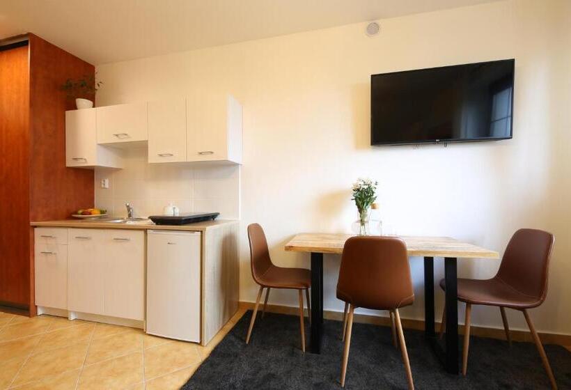 شقة غرفة واحدة, úpatí Ještědu   Apartmány